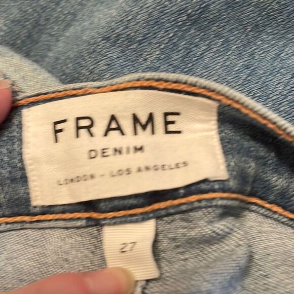 FRAME Denim Le Sylvie Slender Straight jeans light wash 27 - Picture 11 of 15